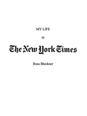 cover image of My Life in the New York Times